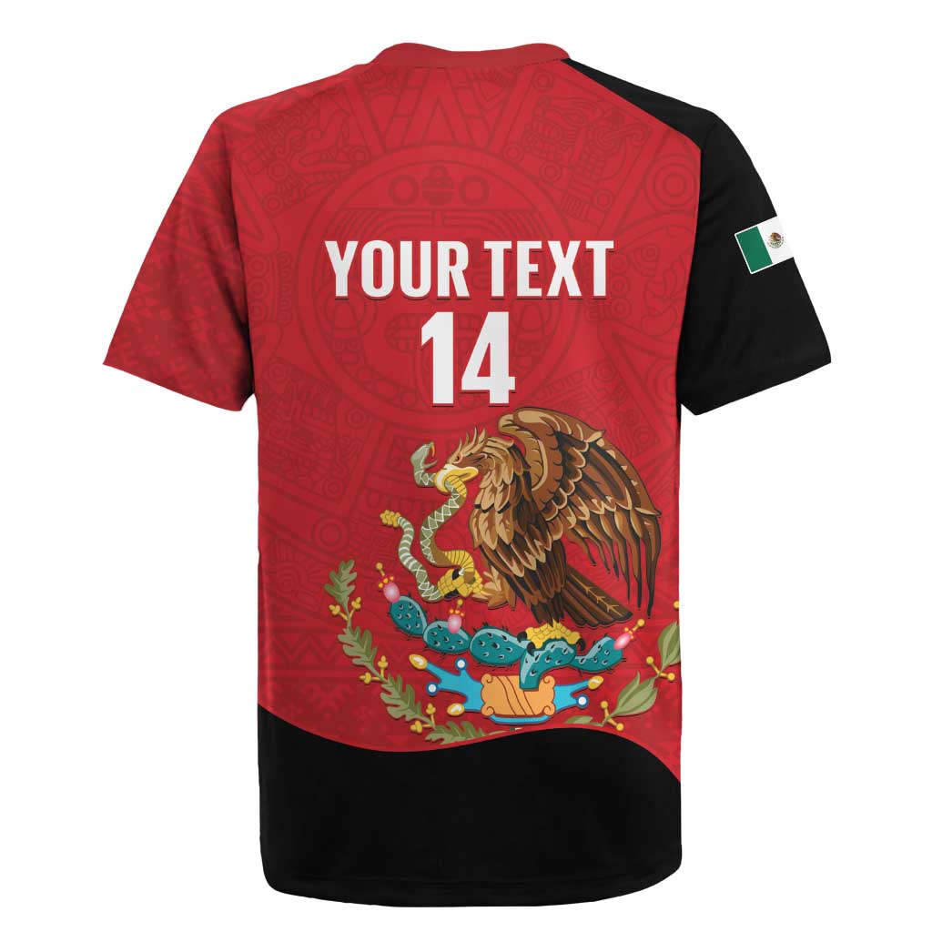 Custom Mexico Football Rugby Jersey Tu Puedes El Tricolor Red - Wonder Print Shop