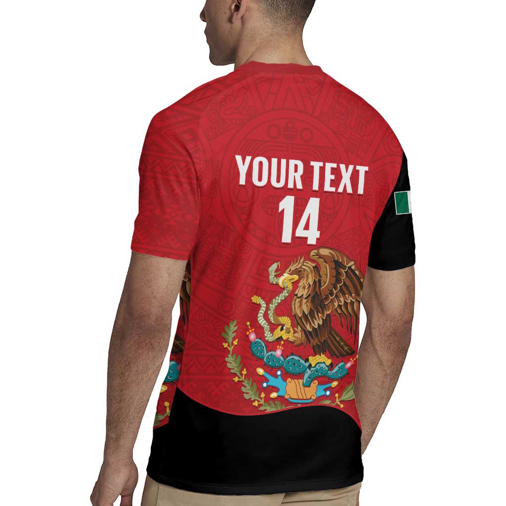 Custom Mexico Football Rugby Jersey Tu Puedes El Tricolor Red - Wonder Print Shop