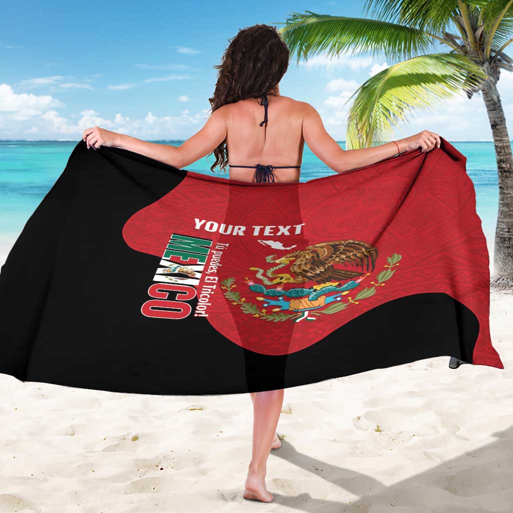 Custom Mexico Football Sarong Tu Puedes El Tricolor Red - Wonder Print Shop