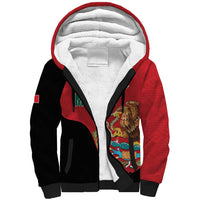 Custom Mexico Football Sherpa Hoodie Tu Puedes El Tricolor Red - Wonder Print Shop