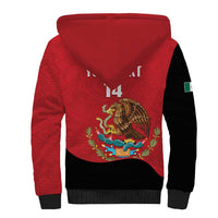 Custom Mexico Football Sherpa Hoodie Tu Puedes El Tricolor Red - Wonder Print Shop