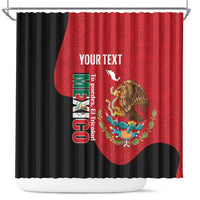 Custom Mexico Football Shower Curtain Tu Puedes El Tricolor Red - Wonder Print Shop