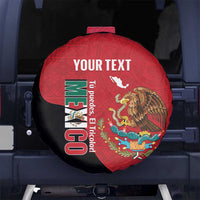 Custom Mexico Football Spare Tire Cover Tu Puedes El Tricolor Red - Wonder Print Shop