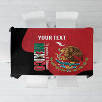 Custom Mexico Football Tablecloth Tu Puedes El Tricolor Red - Wonder Print Shop