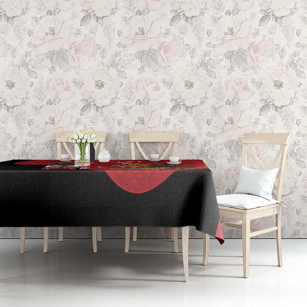 Custom Mexico Football Tablecloth Tu Puedes El Tricolor Red - Wonder Print Shop
