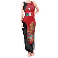 Custom Mexico Football Tank Maxi Dress Tu Puedes El Tricolor Red - Wonder Print Shop