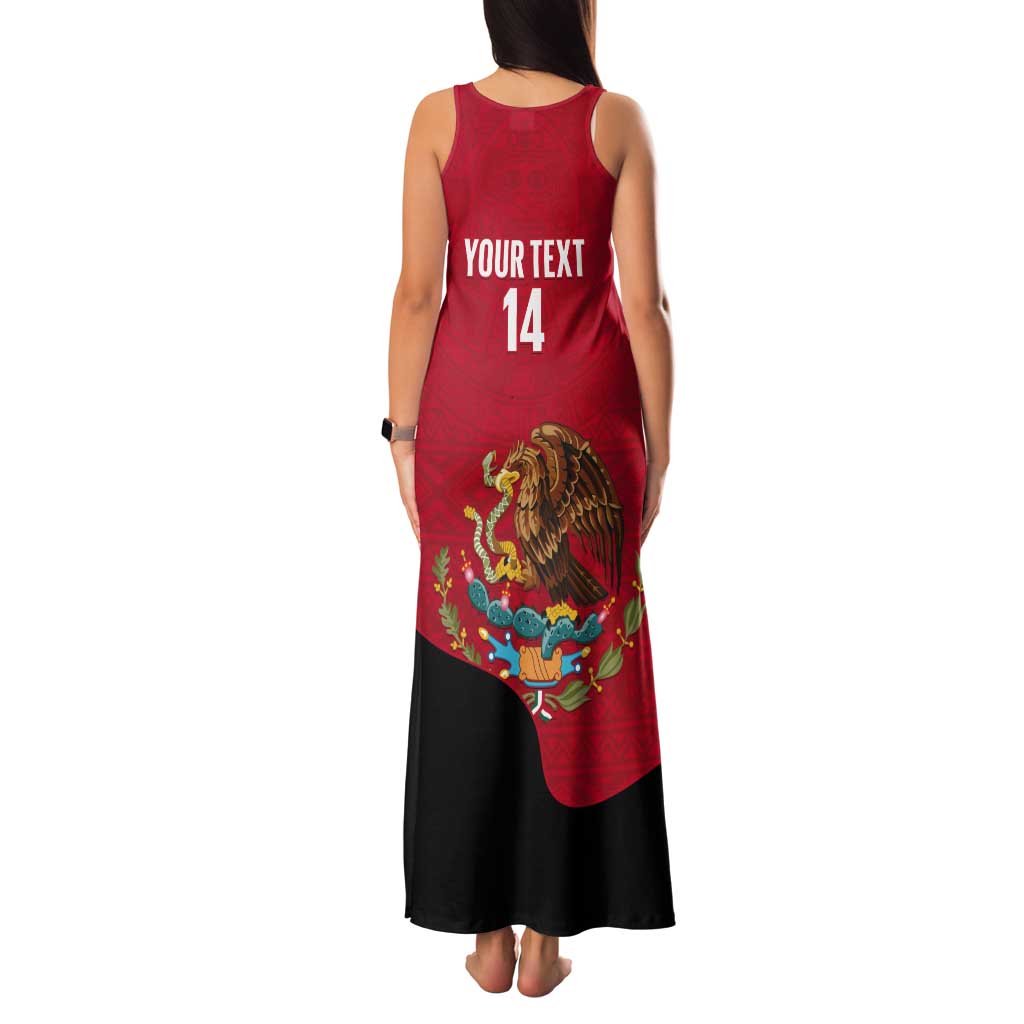 Custom Mexico Football Tank Maxi Dress Tu Puedes El Tricolor Red - Wonder Print Shop