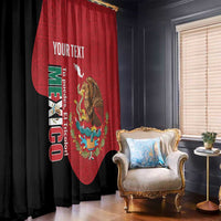 Custom Mexico Football Window Curtain Tu Puedes El Tricolor Red - Wonder Print Shop