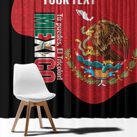 Custom Mexico Football Window Curtain Tu Puedes El Tricolor Red - Wonder Print Shop