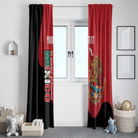 Custom Mexico Football Window Curtain Tu Puedes El Tricolor Red - Wonder Print Shop