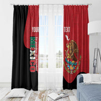 Custom Mexico Football Window Curtain Tu Puedes El Tricolor Red - Wonder Print Shop