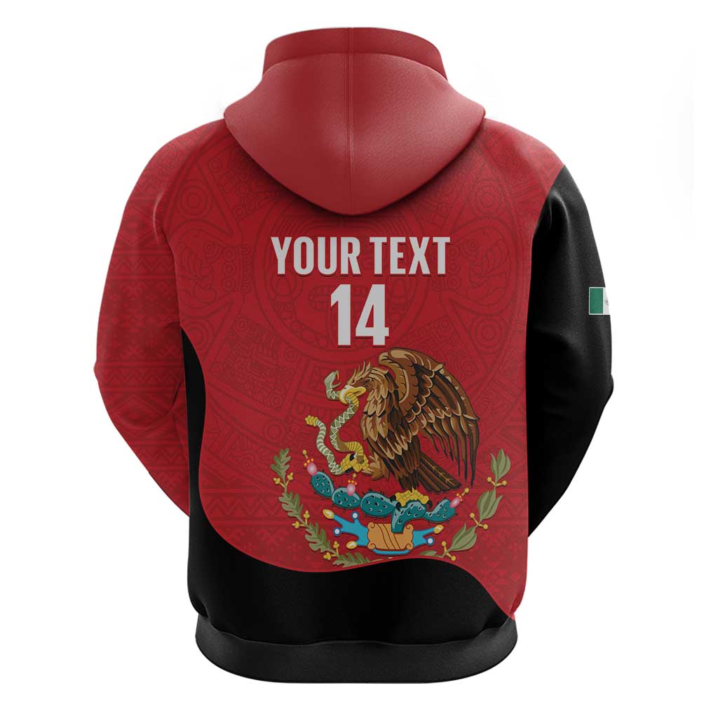 Custom Mexico Football Zip Hoodie Tu Puedes El Tricolor Red - Wonder Print Shop