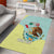 Custom Mexico Football Area Rug Tu Puedes El Tricolor Cyan - Wonder Print Shop