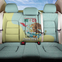 Custom Mexico Football Back Car Seat Cover Tu Puedes El Tricolor Cyan - Wonder Print Shop