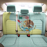 Custom Mexico Football Back Car Seat Cover Tu Puedes El Tricolor Cyan - Wonder Print Shop