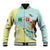 Custom Mexico Football Baseball Jacket Tu Puedes El Tricolor Cyan - Wonder Print Shop