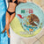 Custom Mexico Football Beach Blanket Tu Puedes El Tricolor Cyan - Wonder Print Shop