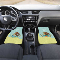 Custom Mexico Football Car Mats Tu Puedes El Tricolor Cyan - Wonder Print Shop