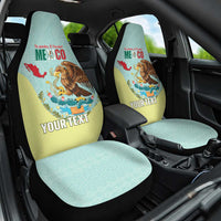 Custom Mexico Football Car Seat Cover Tu Puedes El Tricolor Cyan - Wonder Print Shop