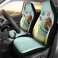 Custom Mexico Football Car Seat Cover Tu Puedes El Tricolor Cyan - Wonder Print Shop