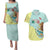 Custom Mexico Football Couples Matching Puletasi and Hawaiian Shirt Tu Puedes El Tricolor Cyan - Wonder Print Shop
