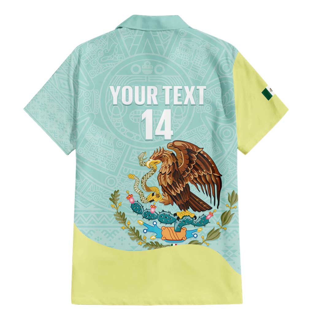 Custom Mexico Football Family Matching Mermaid Dress and Hawaiian Shirt Tu Puedes El Tricolor Cyan - Wonder Print Shop