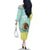 Custom Mexico Football Family Matching Off The Shoulder Long Sleeve Dress and Hawaiian Shirt Tu Puedes El Tricolor Cyan - Wonder Print Shop