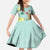 Custom Mexico Football Family Matching Off Shoulder Maxi Dress and Hawaiian Shirt Tu Puedes El Tricolor Cyan - Wonder Print Shop