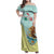 Custom Mexico Football Family Matching Off Shoulder Maxi Dress and Hawaiian Shirt Tu Puedes El Tricolor Cyan - Wonder Print Shop