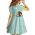 Custom Mexico Football Family Matching Short Sleeve Bodycon Dress and Hawaiian Shirt Tu Puedes El Tricolor Cyan - Wonder Print Shop