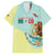 Custom Mexico Football Family Matching Short Sleeve Bodycon Dress and Hawaiian Shirt Tu Puedes El Tricolor Cyan - Wonder Print Shop