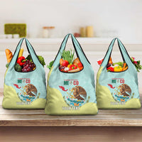 Custom Mexico Football Grocery Bag Tu Puedes El Tricolor Cyan - Wonder Print Shop