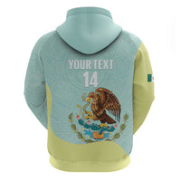 Custom Mexico Football Hoodie Tu Puedes El Tricolor Cyan - Wonder Print Shop