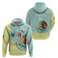 Custom Mexico Football Hoodie Tu Puedes El Tricolor Cyan - Wonder Print Shop