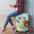 Custom Mexico Football Luggage Cover Tu Puedes El Tricolor Cyan - Wonder Print Shop