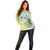 Custom Mexico Football Off Shoulder Sweater Tu Puedes El Tricolor Cyan - Wonder Print Shop