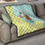 Custom Mexico Football Quilt Tu Puedes El Tricolor Cyan - Wonder Print Shop