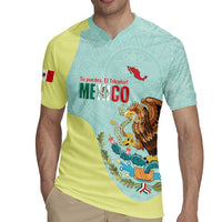 Custom Mexico Football Rugby Jersey Tu Puedes El Tricolor Cyan - Wonder Print Shop