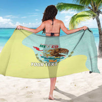 Custom Mexico Football Sarong Tu Puedes El Tricolor Cyan - Wonder Print Shop