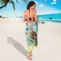 Custom Mexico Football Sarong Tu Puedes El Tricolor Cyan - Wonder Print Shop