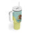 Custom Mexico Football Tumbler With Handle Tu Puedes El Tricolor Cyan - Wonder Print Shop