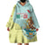 Custom Mexico Football Wearable Blanket Hoodie Tu Puedes El Tricolor Cyan - Wonder Print Shop