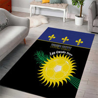 Custom Guadeloupe Football Area Rug Allez Gwada Boys - Wonder Print Shop