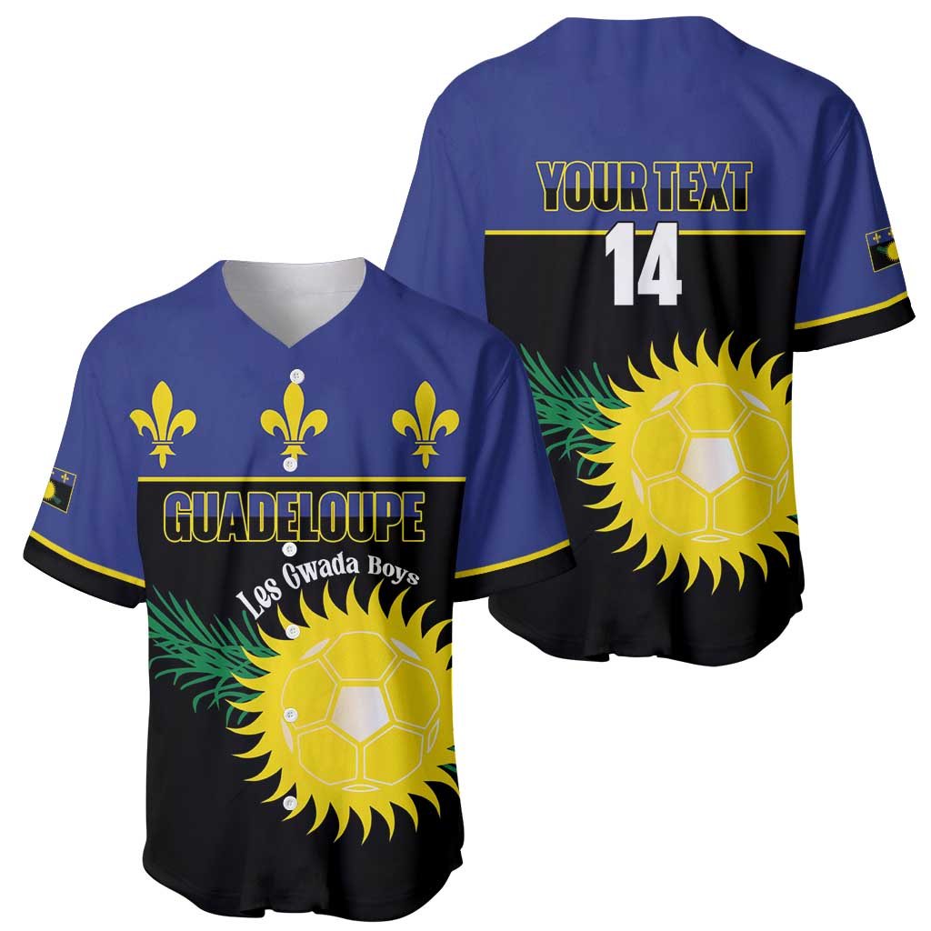Custom Guadeloupe Football Baseball Jersey Allez Gwada Boys - Wonder Print Shop