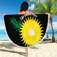 Custom Guadeloupe Football Beach Blanket Allez Gwada Boys - Wonder Print Shop