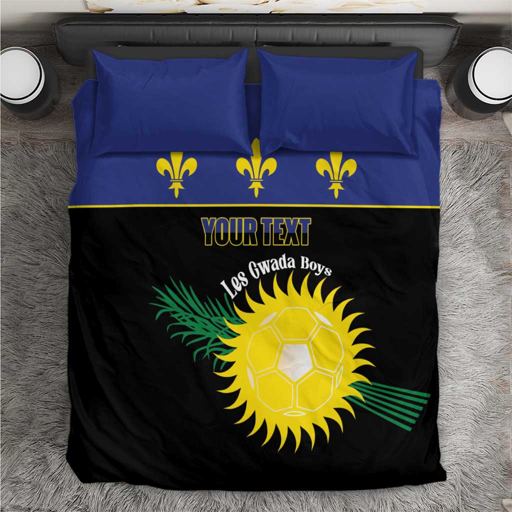 Custom Guadeloupe Football Bedding Set Allez Gwada Boys - Wonder Print Shop