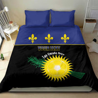 Custom Guadeloupe Football Bedding Set Allez Gwada Boys - Wonder Print Shop