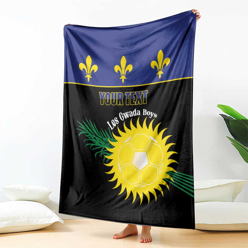 Custom Guadeloupe Football Blanket Allez Gwada Boys - Wonder Print Shop