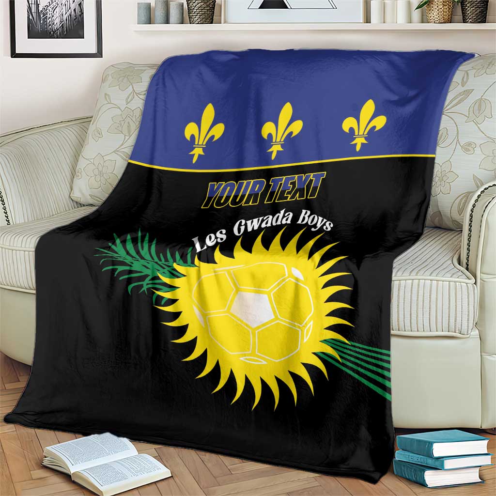 Custom Guadeloupe Football Blanket Allez Gwada Boys - Wonder Print Shop