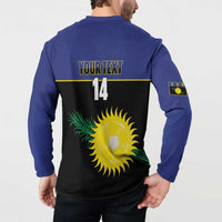 Custom Guadeloupe Football Button Sweatshirt Allez Gwada Boys - Wonder Print Shop
